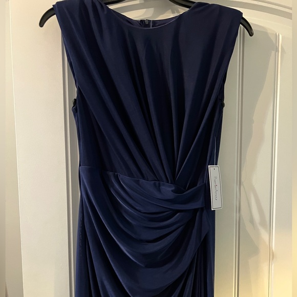 Premier Amour navy women's sleeveless fit-and-flare dress size 2 - Picture 4 of 4